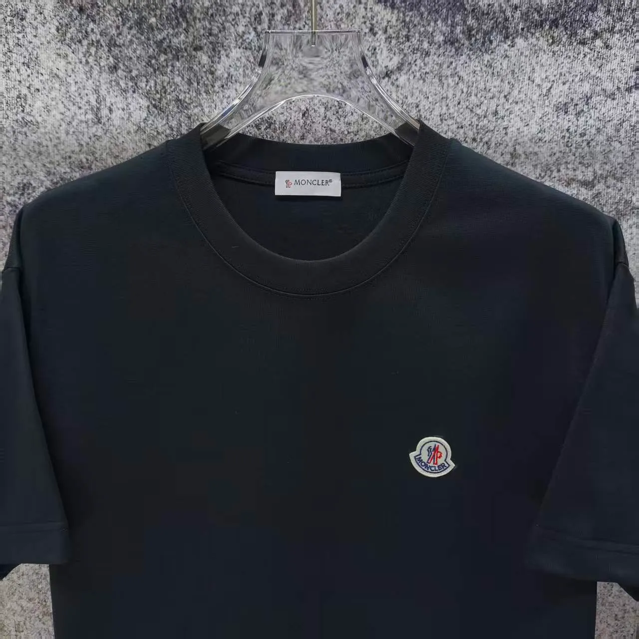 MONCLE* 2026 New Arrival logo t Same Style Size S M L XL XXL Black White Navy Blue Gray